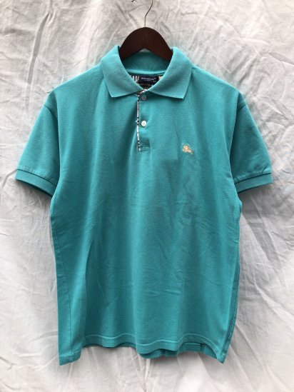 <img class='new_mark_img1' src='https://img.shop-pro.jp/img/new/icons50.gif' style='border:none;display:inline;margin:0px;padding:0px;width:auto;' />Old Burberry Polo Shirts Good Condition Turquoise