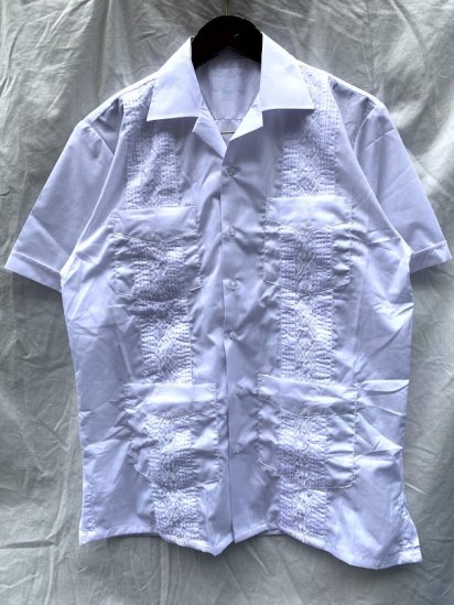 <img class='new_mark_img1' src='https://img.shop-pro.jp/img/new/icons50.gif' style='border:none;display:inline;margin:0px;padding:0px;width:auto;' />OMEGA Short Sleeve Cuba Shirts White / M1











