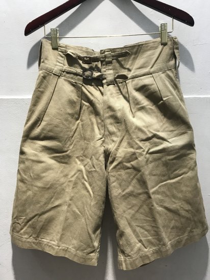 <img class='new_mark_img1' src='https://img.shop-pro.jp/img/new/icons50.gif' style='border:none;display:inline;margin:0px;padding:0px;width:auto;' />40's Vintage British Army Khaki Drill Shorts Dead ~ Mint Condition / 2