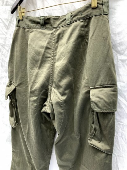 60's Vintage Dead Stock French Army M64 Cargo Pants 