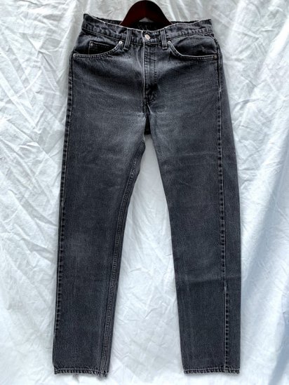 80∼90's Vintage LEVI'S 505 Black Denim Pants Made In USA / 25


