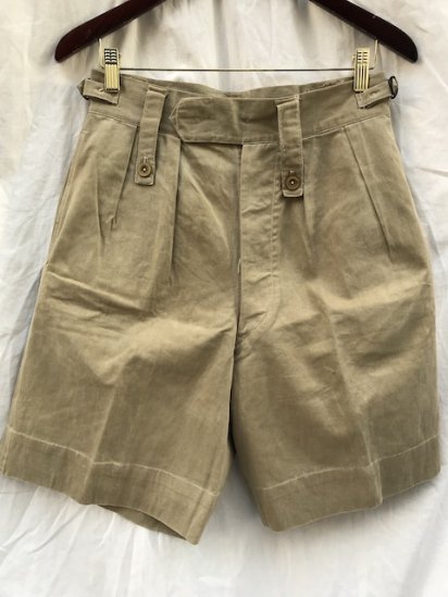 40's Vintage Australian Army Khaki Drill Shorts W~30 / 6
