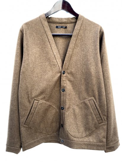 FRANK LEDER Light Weight Loden Cardigan Made in Germany Beige Mix