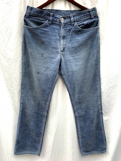 80's Vintage LEVI'S 519 Corduroy Pants Made In USA Light Blue









