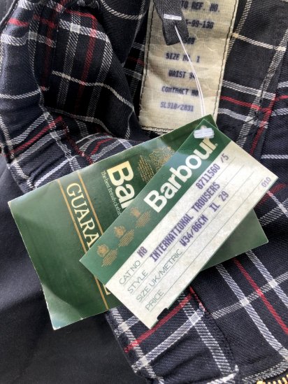 Dead Stock 2 Crest Vintage BARBOUR "INTERNATIONAL" NATO Model For