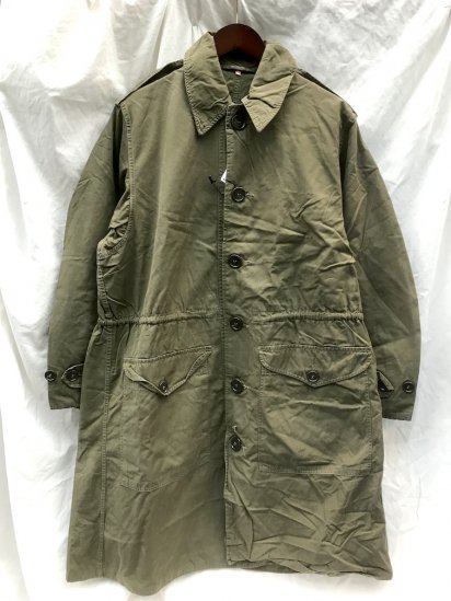 60-70's Vintage Norwegian Military Cotton Poplin Over Coat/1