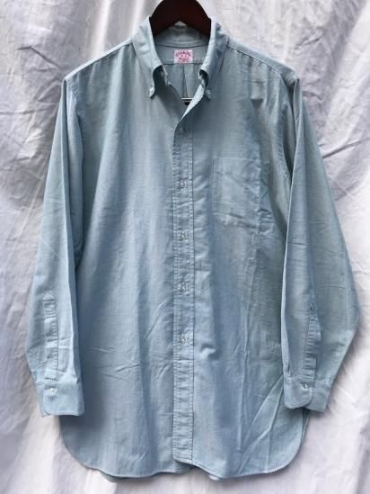 60's Vintage Brooks Brothers 6 Button Front Oxford Fabric Button Down Shirts  Made in USA Green - ILLMINATE Official Online Shop