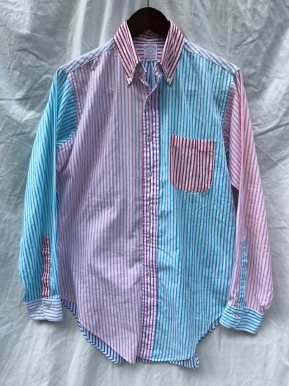 80's Vintage Brooks Brothers Fun Color Button Down Shirts Made in 