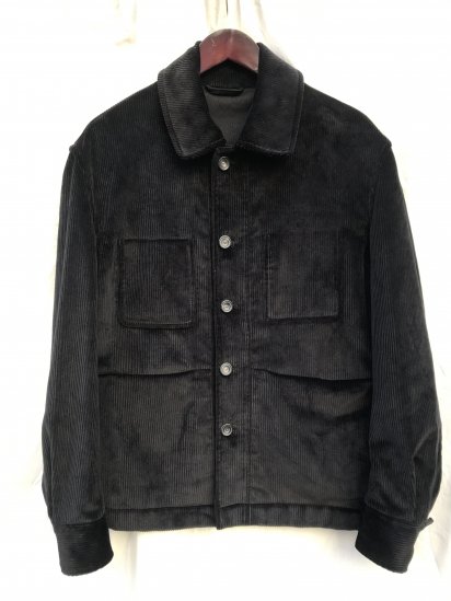 <img class='new_mark_img1' src='https://img.shop-pro.jp/img/new/icons50.gif' style='border:none;display:inline;margin:0px;padding:0px;width:auto;' />SEH KELLY Work Jacket in Heavy Corduroy Made in ENGLAND Nearly Black




