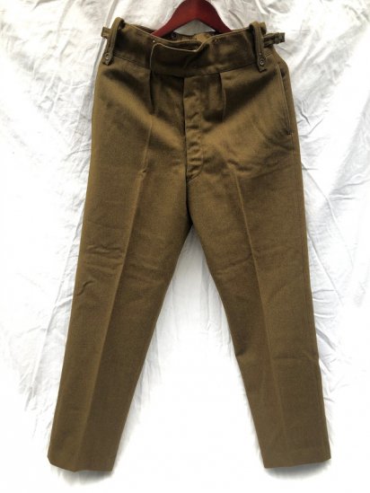 60-70's Vintage British Army No.2 Dress Trousers Good Condition SIZE : 28

