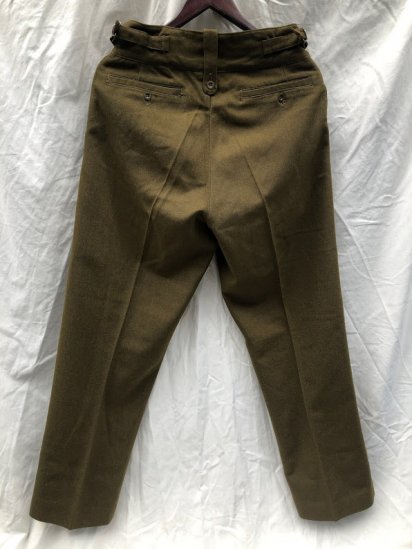60-70's Vintage British Army No.2 Dress Trousers Good Condition 
