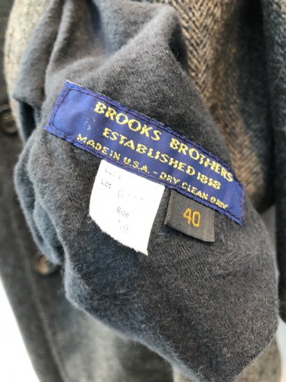 80-90's Vintage Dead Stock BROOKS BROTHERS Reversible Balmacaan