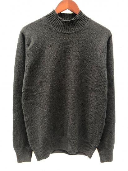 <img class='new_mark_img1' src='https://img.shop-pro.jp/img/new/icons50.gif' style='border:none;display:inline;margin:0px;padding:0px;width:auto;' />Mars Knitwear Lambswool Plain Knit Turtle Neck Sweater Made in U.K Black

