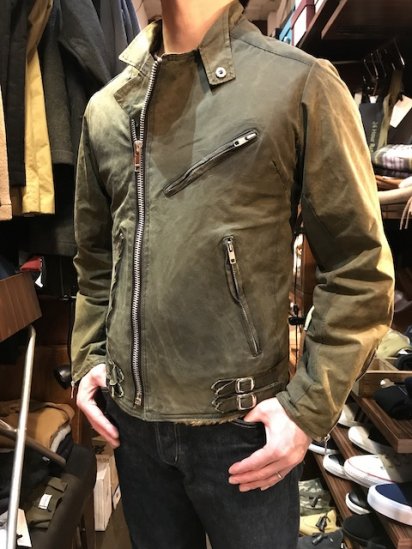 Vintage Barbour/Oiled Item "Remake Riders Jacket" with Pile Lining