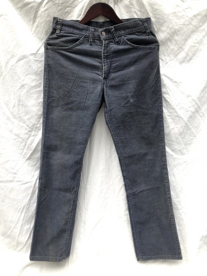 ~80's Vintage Levi's 519 Corduroy Pants Made in U.S.A Faded Navy 3130
