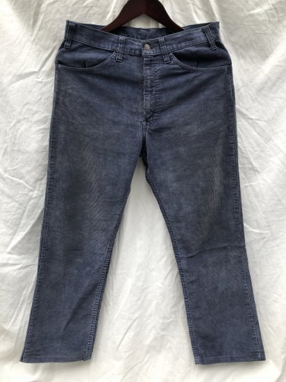 ~80's Vintage Levi's 519 Corduroy Pants Made in U.S.A Faded Navy 3127
