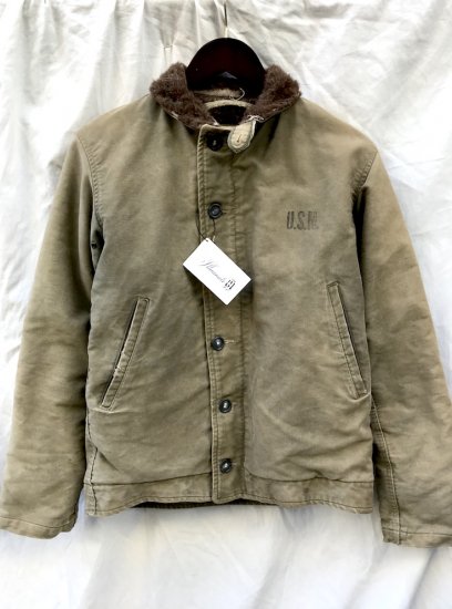 40's Vinatge U.S.NAVY N-1 Deck Jacket MADE IN U.S.A (SIZE : 36