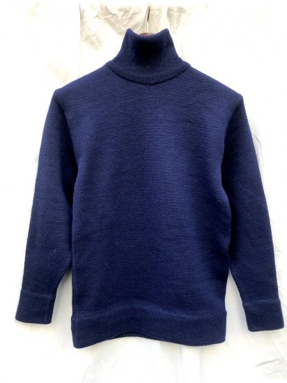 80's Dead stock Marine Nationale Turtle Neck By REMPLOY Made in England 