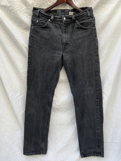 <img class='new_mark_img1' src='https://img.shop-pro.jp/img/new/icons50.gif' style='border:none;display:inline;margin:0px;padding:0px;width:auto;' />90's Old Levi's 505 Black Denim Pants Made in USA 