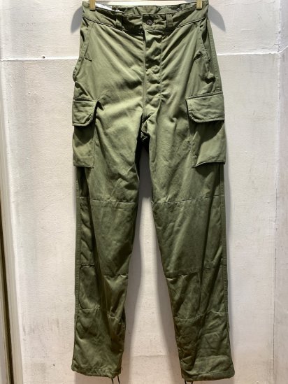 70's Vintage Dead Stock French Army M64 Cargo Pants 