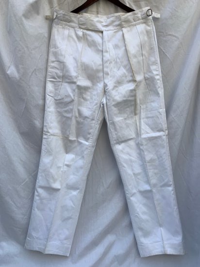 <img class='new_mark_img1' src='https://img.shop-pro.jp/img/new/icons50.gif' style='border:none;display:inline;margin:0px;padding:0px;width:auto;' />50's Vintage Dead Stock Royal Navy Officer Bespoke Trousers (SIZE : 30-34 x 30)