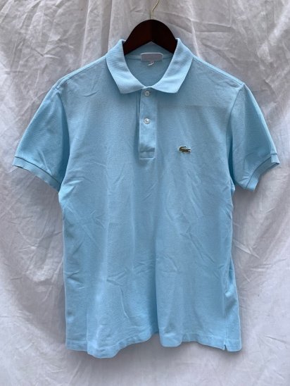<img class='new_mark_img1' src='https://img.shop-pro.jp/img/new/icons50.gif' style='border:none;display:inline;margin:0px;padding:0px;width:auto;' />70-80's Vintage Lacoste Polo Shirts Made in France Sax
