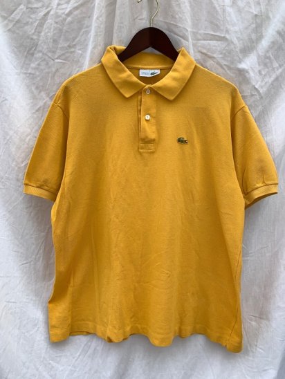 <img class='new_mark_img1' src='https://img.shop-pro.jp/img/new/icons50.gif' style='border:none;display:inline;margin:0px;padding:0px;width:auto;' />80's Vintage Lacoste Polo Shirts Made in France Mustard Yellow

