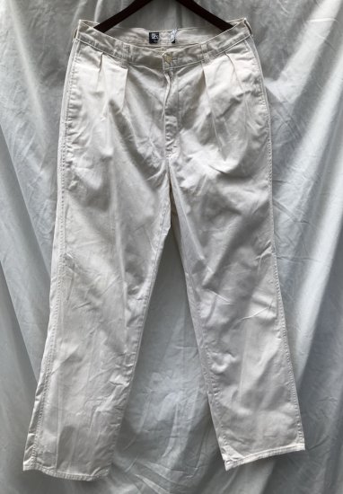 <img class='new_mark_img1' src='https://img.shop-pro.jp/img/new/icons50.gif' style='border:none;display:inline;margin:0px;padding:0px;width:auto;' />70's ~ Vintage Ralph Lauren Pleated Front Chino Trousers MADE IN U.S.A Natural 34 x 32