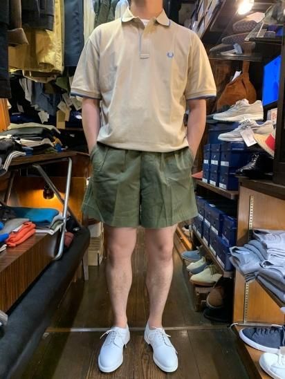 90's Old Fred Perry S/S Polo Shirts Made in Italy Beige