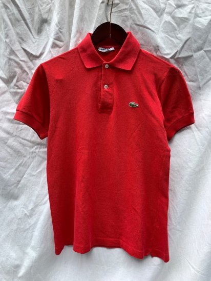 <img class='new_mark_img1' src='https://img.shop-pro.jp/img/new/icons50.gif' style='border:none;display:inline;margin:0px;padding:0px;width:auto;' />70s Vintage Lacoste Polo Shirts Made in France Red