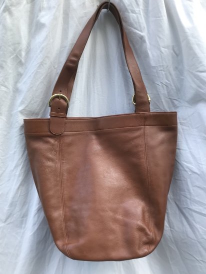 Old COACH Leather Tote Bag MADE IN TURKEY Good Condition Tan 