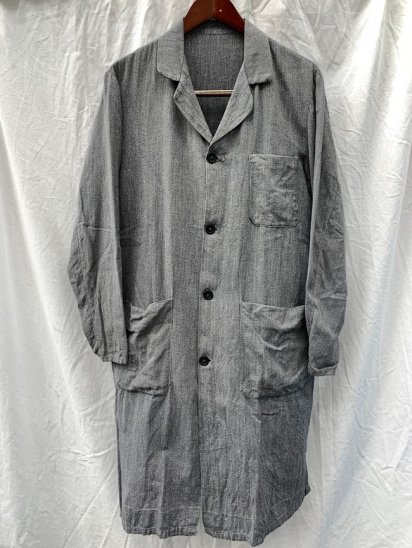 <img class='new_mark_img1' src='https://img.shop-pro.jp/img/new/icons50.gif' style='border:none;display:inline;margin:0px;padding:0px;width:auto;' />50-60's French Vintage Black Chambray Work Coat