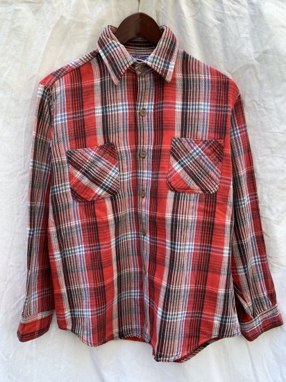 <img class='new_mark_img1' src='https://img.shop-pro.jp/img/new/icons50.gif' style='border:none;display:inline;margin:0px;padding:0px;width:auto;' />80-90's Vintage BIG MAC Cotton Flannel Shirts Made In USA Red Check / 1