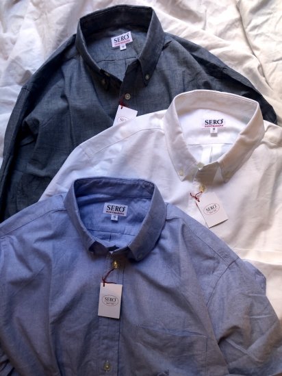 <img class='new_mark_img1' src='https://img.shop-pro.jp/img/new/icons50.gif' style='border:none;display:inline;margin:0px;padding:0px;width:auto;' />SERO Long Sleeve Oxford & Chambray BD Shirts

 

