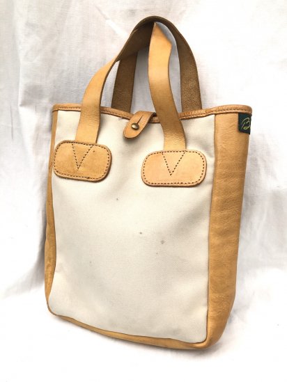 <img class='new_mark_img1' src='https://img.shop-pro.jp/img/new/icons50.gif' style='border:none;display:inline;margin:0px;padding:0px;width:auto;' />Brady Canvas x Leather Mini Tote Bag Made in England Natural  Beige