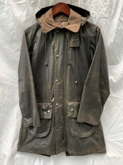 <img class='new_mark_img1' src='https://img.shop-pro.jp/img/new/icons50.gif' style='border:none;display:inline;margin:0px;padding:0px;width:auto;' />70-80's Vintage Britton by Belstaff Oiled Cotton Jacket With Hood Made in England 