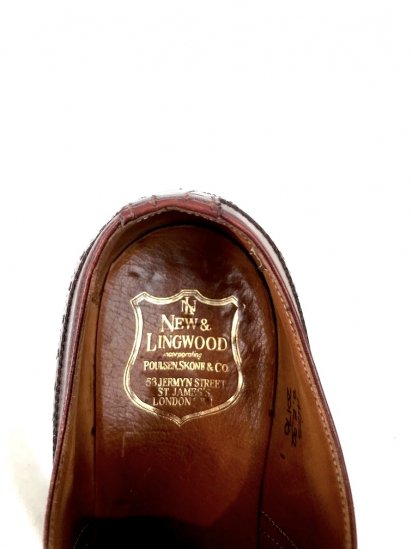 70-80's Vintage New & Lingwood/POULSEN SKONE Cap toe Made by Edward Green -  ILLMINATE Official Online Shop