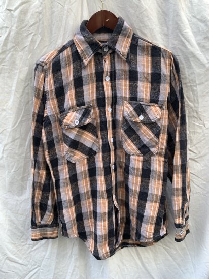 60's~70's Vintage MONTGOMERY WARD Flannel Shirts