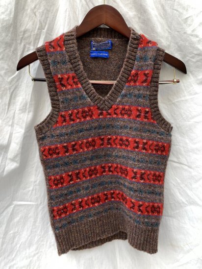 70's Vintage Pendleton Wool Knit Vest Made in USA