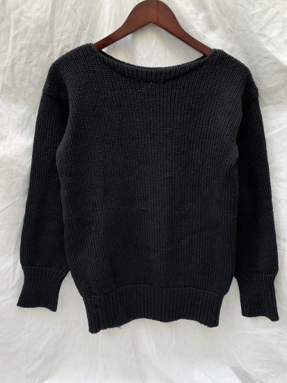 40's ~ Vintage Boat neck Knit Sweater