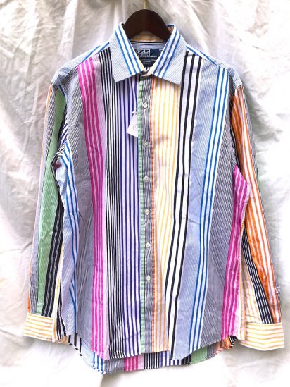 <img class='new_mark_img1' src='https://img.shop-pro.jp/img/new/icons50.gif' style='border:none;display:inline;margin:0px;padding:0px;width:auto;' />Old Ralph Lauren L/S Broad Stripe Shirts 