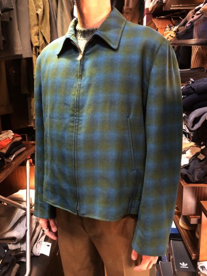 's Vintage Pendleton Wool Sports Jacket Made in U.S.A "Green