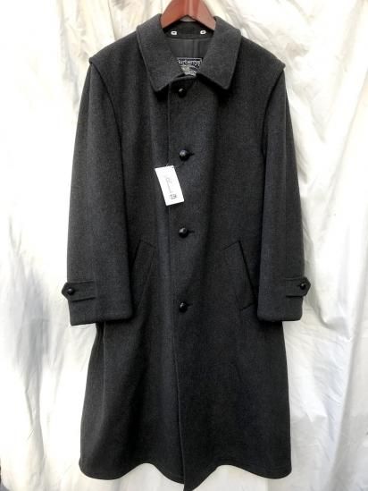 Vintage Burberrys' Loden Coat Made in Austria Charcoal - ILLMINATE 
