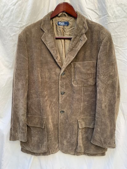 <img class='new_mark_img1' src='https://img.shop-pro.jp/img/new/icons50.gif' style='border:none;display:inline;margin:0px;padding:0px;width:auto;' />90's~ Old Ralph Lauren Corduroy Hunting Jacket Made in Portugal

