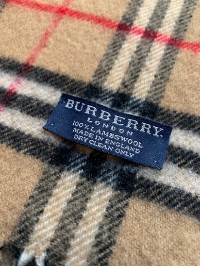 Old Burberry's Lambs Wool Muffler Made in England / 1 - ILLMINATE