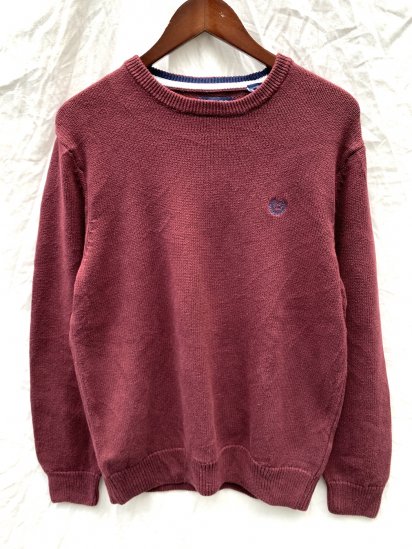 <img class='new_mark_img1' src='https://img.shop-pro.jp/img/new/icons50.gif' style='border:none;display:inline;margin:0px;padding:0px;width:auto;' />Old CHAPS Cotton Knit Sweater / Burgundy