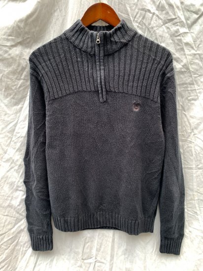 <img class='new_mark_img1' src='https://img.shop-pro.jp/img/new/icons50.gif' style='border:none;display:inline;margin:0px;padding:0px;width:auto;' />Old CHAPS Cotton Knit Rib Mix Half Zip Sweater