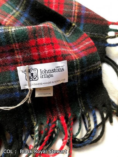 Johnstons Cashmere 100％ Muffler Made in Scotland - ILLMINATE 