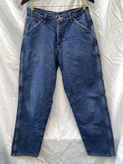 ~90's Old Wrangler Denim Painter Pants with Fleece Lining Made in Mexico (Size: 30 x 30)