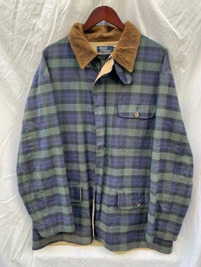 <img class='new_mark_img1' src='https://img.shop-pro.jp/img/new/icons50.gif' style='border:none;display:inline;margin:0px;padding:0px;width:auto;' />90's OLD Ralph Lauren Oiled Cotton Jacket Made in U.S.A 